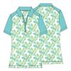 Monterey Club Women's Dandy Contrast Polo Shirt #2392 (Turquoise/Butter, X-Large) view 2