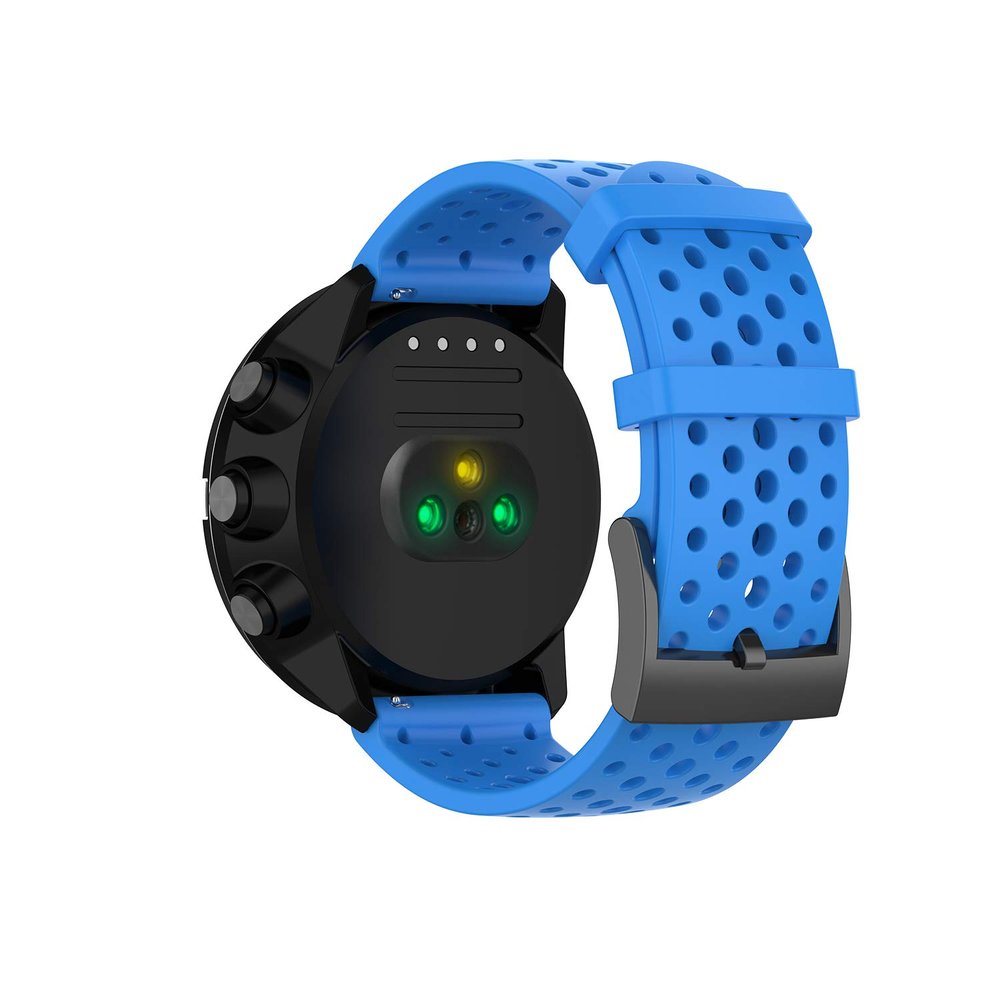 Bands Compatible with Suunto 9 & Suunto 7 Watch Band Replacement Silicone Strap Sport Wristband for Men&Women (Blue, L(6.0-9.0inch))