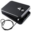 Dalmbox Car Gun Safe for Pistols Small Handgun Lock Box with Key Lock Portable Travel Pistol Safe for Car, Home, Travel (9.4" X 6.4" X 1.8") view 1