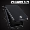 Dalmbox Car Gun Safe for Pistols Small Handgun Lock Box with Key Lock Portable Travel Pistol Safe for Car, Home, Travel (9.4" X 6.4" X 1.8") view 2
