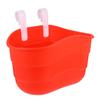 BESPORTBLE Scooter Basket for Kids - Red Plastic Storage Basket for Bicycles and Scooters Perfect for Carrying Essentials 9.64X5.51X5.90 Inch view 1