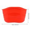 BESPORTBLE Scooter Basket for Kids - Red Plastic Storage Basket for Bicycles and Scooters Perfect for Carrying Essentials 9.64X5.51X5.90 Inch view 2