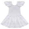 Aislor Kids Girls One Piece Ballet Dance Gymnastics Leotard Dress Stage Performing Dancewear White Dress 12-14 Years view 3