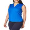 PGA TOUR womens Sleeveless Airflux Polo Golf Shirt, Princess Blue, X-Large US view 2