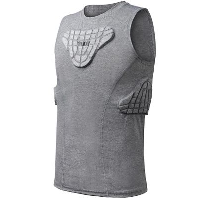 TUOY Youth Padded Shirt Chest Rib Protector Heart Guard Sternum Protective Compression Shirt for Baseball Football Basketball Lacrosse - Small
