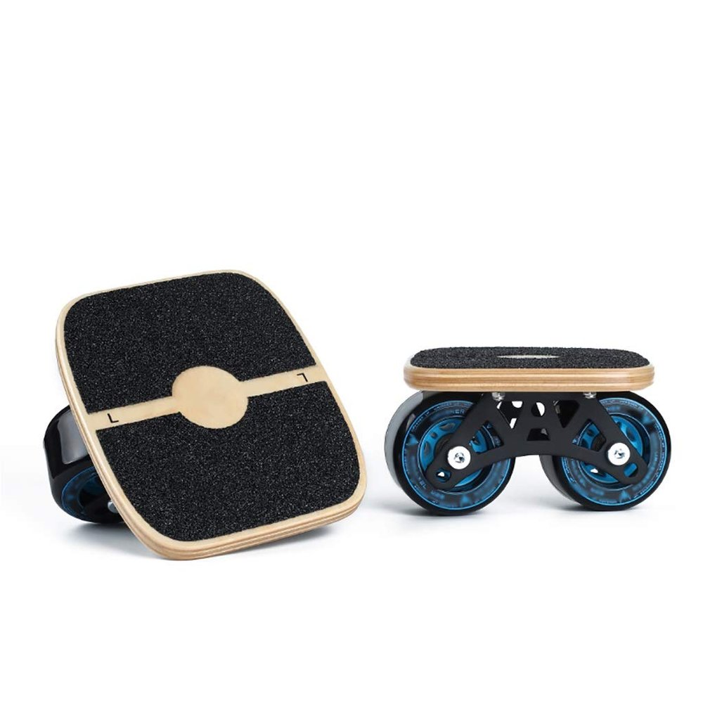 KHUY 8 Layer Maple Deck Freeline Drift Skates with High Rebound PU Wheels, Drift Skate Pro Skates,Freeline Skates Alloy Bracke (Color : Blue)