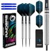 Raider 1: 23 Gram Steel Tip Tungsten Darts Set - Blue Style Set of Professional Darts with Shafts (Stems), Flights and Checkout Card - Choice of Colour Available view 1