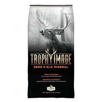 TROPHY IMAGE Deer and Elk Mineral Feed | Attract and Supply Optimal Nutrition to Wildlife | 25 Pound Bag