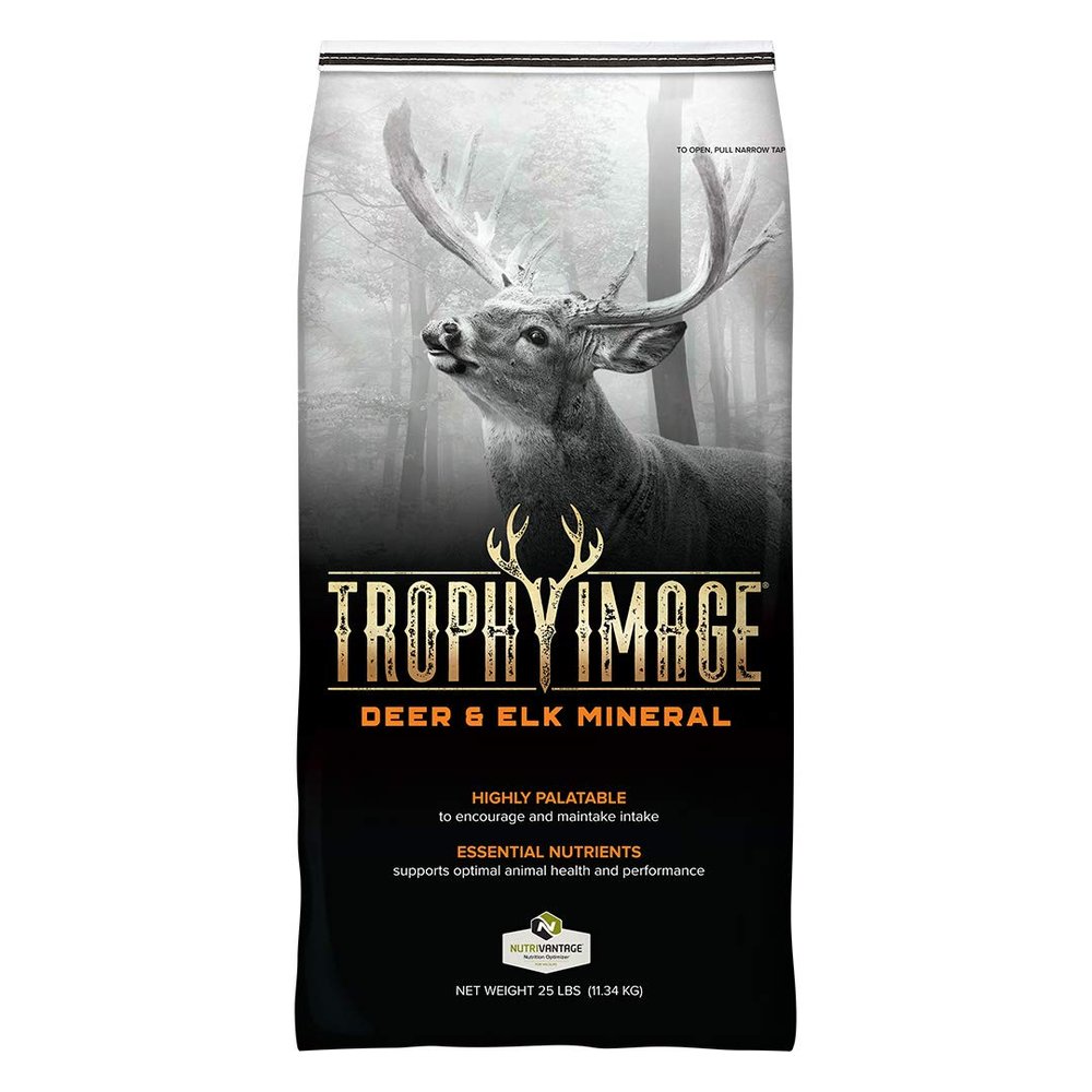 TROPHY IMAGE Deer and Elk Mineral Feed | Attract and Supply Optimal Nutrition to Wildlife | 25 Pound Bag