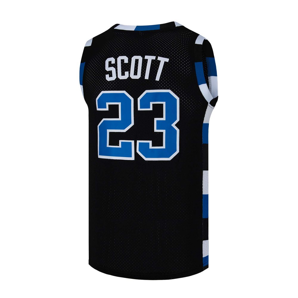 Mens Basketball Jerseys #23 Nathan Scott Movie Sports Jersey Shirts (BlackXXX-Large)