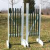 Platinum Jumps Skinny Picket Wing Standards 6 Foot Redwood #213 view 1