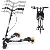 AODI Swing Scooter for Kids, 3 Wheels Foldable Wiggle Kick Scooter Push Drifting with 4 Adjustable Handlebar & 2 Rear LED Wheel for Boys and Girls Ages 3-8 view 1