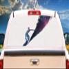 SignMission Surfing The Universe Rear Window Graphic Truck View Thru Vinyl Decal HD Graphics Professional Grade Material Universal Fit for Full Size Trucks Weatherproof Made in The U.S.A. view 1