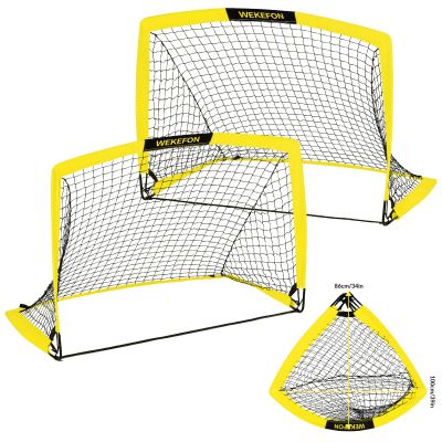Soccer Goal with Carry Bag, 9MM Strengthen Pole & Nets Arched Design, Backyard Kids Soccer Goals Set 2Packs 3.6'x2.7' Portable Pop Up Soccer Nets for Toddler, Adults, Youth Games, Sports, Play, Gifts