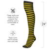 Skeleteen Black and Yellow Socks - Over the Knee Striped Thigh High Costume Accessories Bumble Bee Stockings for Women and Kids view 4