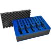 Pistol & Magazine Storage Foam Insert For Apache 4800 Case | 2 Piece Set | Pre-Cut Military Grade Polyethylene Foam Base And Protective Lid Foam Insert (Case Not Included) view 1