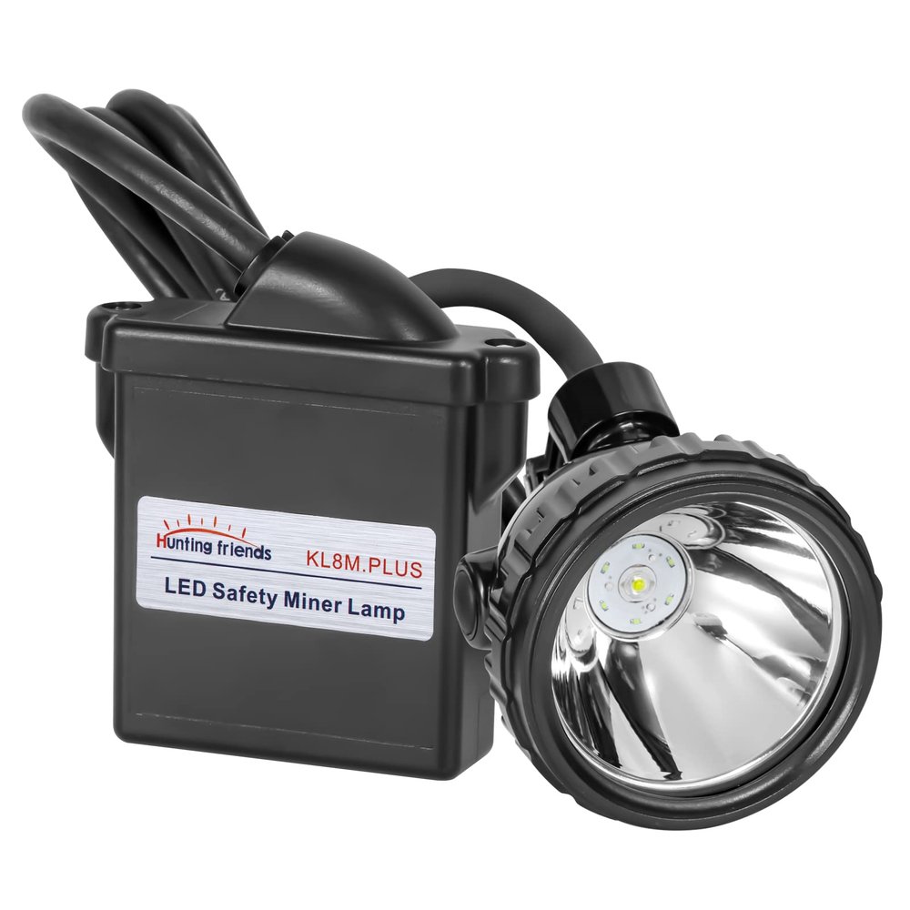 Superbright LED Mining Headlamp, 1+6 LED Safety Cap Lamp, Rechargeable Waterproof Explosion-Proof Hard Hat Head Torch for Professional Mining, Construction, Hunting, Fishing, Outdoor Activities