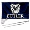Butler Bulldogs Flag with Pole and Bracket Complete Set view 1