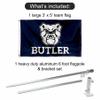Butler Bulldogs Flag with Pole and Bracket Complete Set view 2