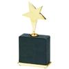 SHOP AWARDS AND GIFTS Customizable 7-3/4 x 3-1/2 Inch Black Leatherette Star Award, Includes Personalization view 1