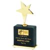 SHOP AWARDS AND GIFTS Customizable 7-3/4 x 3-1/2 Inch Black Leatherette Star Award, Includes Personalization view 2