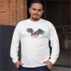 God Bless America Long Sleeve Novelty T-Shirt 4th of July Bald Eagle Patriotic White Small view 4