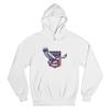 Tee Hunt USA Bald Eagle Sweatshirt Stars and Stripes Shield 4th of July Hoodie White Small view 1