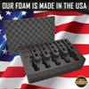 Pistol & Magazine Storage Foam Insert For Apache 4800 Case | 2 Piece Set | Pre-Cut Military Grade Polyethylene Foam Base And Protective Lid Liner (Case Not Included) view 3