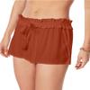 California Waves Women's Juniors' Cover-Up Shorts - Coral Bisque - Large view 1