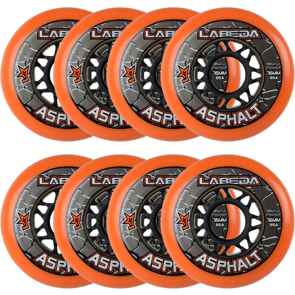 Labeda Asphalt Outdoor Inline Hockey Wheels | 76mm (76mm, 8-Pack)