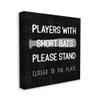 Stupell Industries Short Bats Closer to The Plate Phrase Baseball Humor view 1