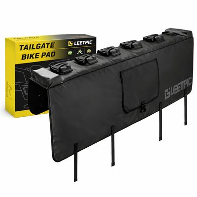 LEETPIC Heavy-Duty Tailgate Bike Pad for Pickup Trucks, Non-Slip, Waterproof, and Padded Protection Fits Most Truck Tailgates, Durable Transport Pad for Mountain, Road, and Electric Bikes