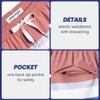 maamgic Mens 7" Stretch Swim Trunks Quick Dry Mesh Lining Swimwear Bathing Suits Stripe Orange Medium view 4