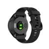 Huwokxix Watch Band Compatible with Garmin Forerunner 935/ Forerunner 945/Approach S60/Fenix 5,22mm Silicone Replacement Band (Black) view 3