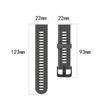 Huwokxix Watch Band Compatible with Garmin Forerunner 935/ Forerunner 945/Approach S60/Fenix 5,22mm Silicone Replacement Band (Black) view 4