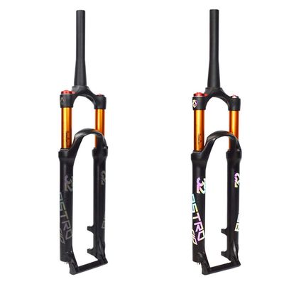 Air Bike ForkMountain Bicycle Suspension Fork Aluminium Alloy Shock Absorber line Control air Fork,A-27.5 inch