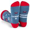 Lavley I'd Rather Be Watching Baseball Socks - Fun Gift for Baseball Fans, Players, and Coaches view 1