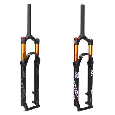 Air Bike ForkMountain Bicycle Suspension Fork Aluminium Alloy Shock Absorber line Control air Fork,B-29 inch