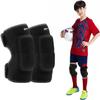 EULANT Volleyaball Knee Pads for Kids, Soft Breathable Children Kneepads with Thick Sponge, Protective Knee Pads for Football Volleyball Dance Skating Basketball Wrestling Running Cycling, Black M view 1
