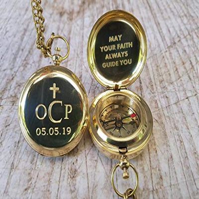 First Communion Gift, Baptism Gift, Baptism Compass, Baptism Gift boy, Baptism Gift Girl, Engraved Compass, Baptism Favors, First Communion