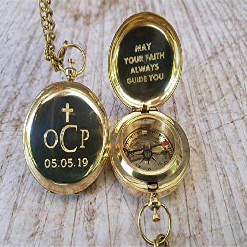 First Communion Gift, Baptism Gift, Baptism Compass, Baptism Gift boy, Baptism Gift Girl, Engraved Compass, Baptism Favors, First Communion