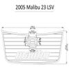 JZ 2005 Malibu 23 LSV Swim Platform Pad with Logo Boat EVA Teak Decking 1/4" 6mm (Brown+Black) view 1