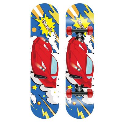 RFF Four-Wheeled Skateboard Children Boys and Girls Beginners 3-12 Years Old Professional Paddle Kids Scooter (Color : A)