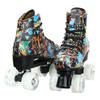 Silvertree Roller Skates for Women and Men PU Leather High-top Adult Roller Derby Skate Wheels Light Up Roller Skate Four-Wheel Shiny Roller Skates for Girls Boys Unisex view 4