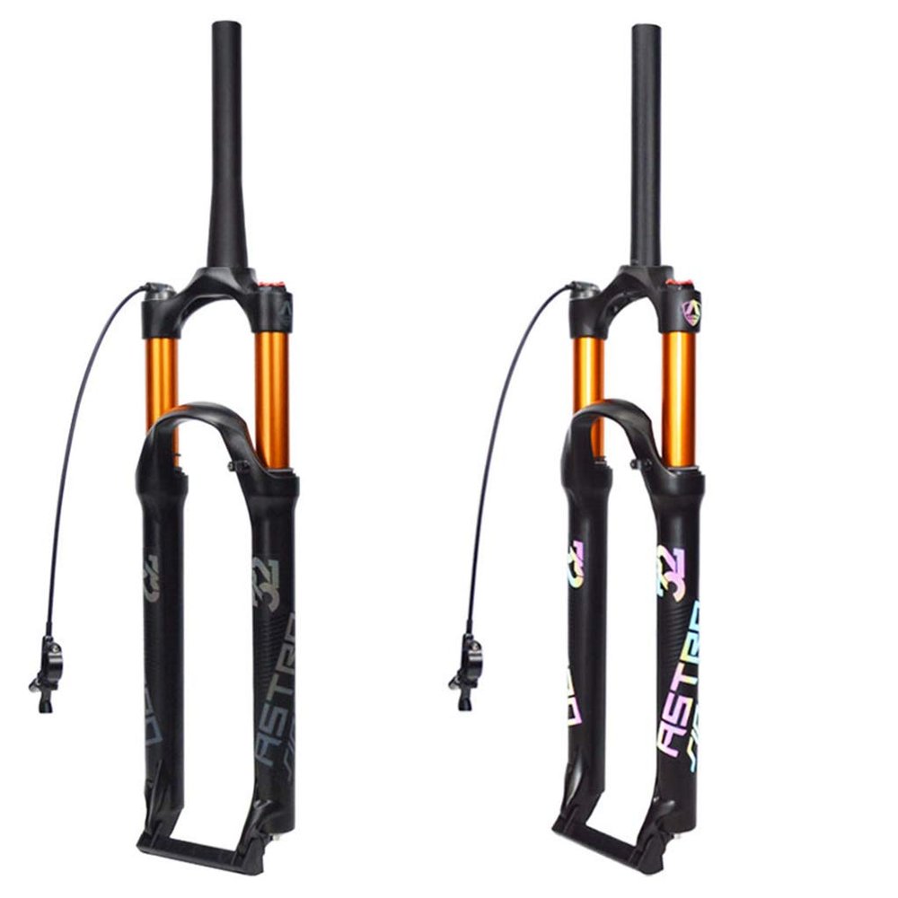 Air Bike ForkMountain Bicycle Suspension Fork Aluminium Alloy Shock Absorber line Control air Fork,C-26 inch