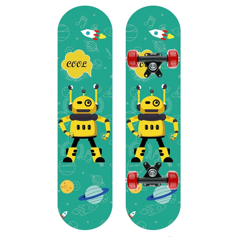RFF Four-Wheeled Skateboard Children Boys and Girls Beginners 3-12 Years Old Professional Paddle Kids Scooter (Color : C)