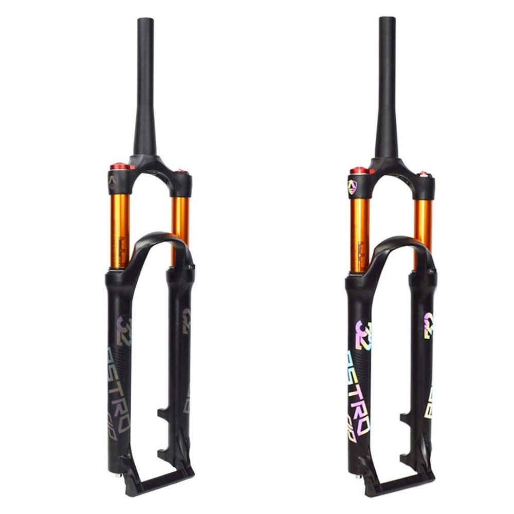 Air Bike ForkMountain Bicycle Suspension Fork Aluminium Alloy Shock Absorber line Control air Fork,A-26 inch
