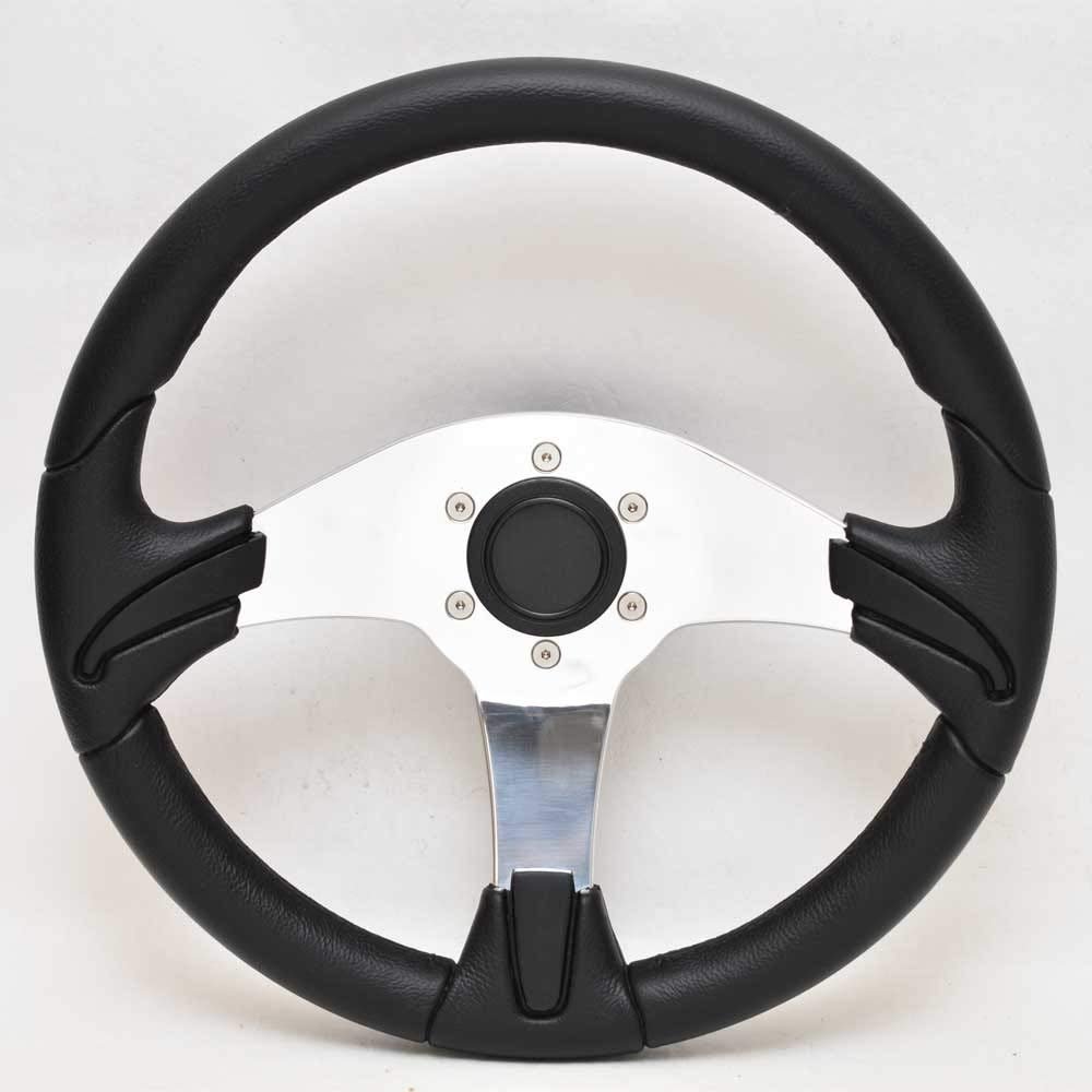 Uflex Boat Steering Wheel 90587X | Gorgona 13 3/4 Inch Black