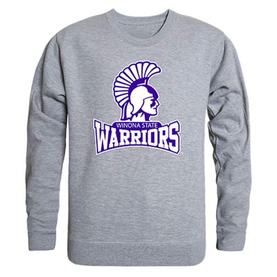 W Republic Winona State Warriors College Crewneck Pullover Sweatshirt, Adult Unisex, Heather Grey, Large - NCAA Officially Licensed Apparel
