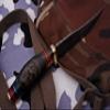 Hand Forged Damascus Hunting Knife Brass Guard Ram Horn Handle-AJ-2085 view 2